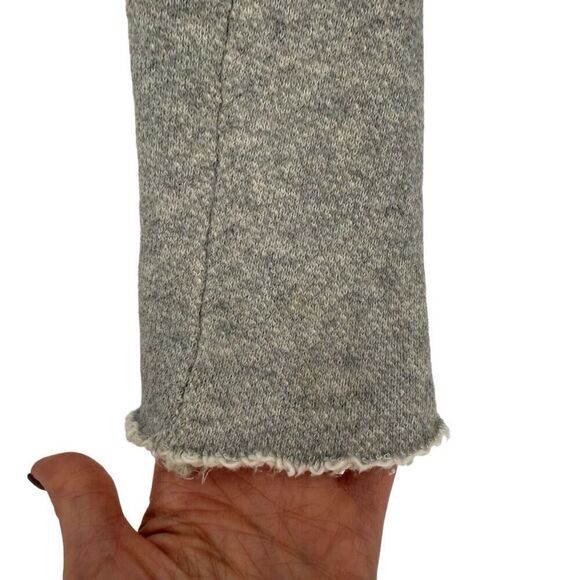 We The Free Tweed Moto Jacket Frayed Hem Asymmetrical Women 6 Grey Cream - Picture 4 of 8